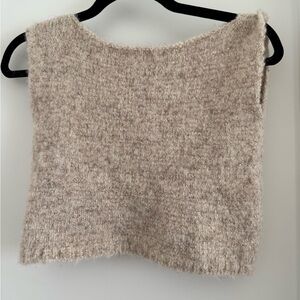 Louiza Babouryan Alpaca Blend Sweater Vest cropped M